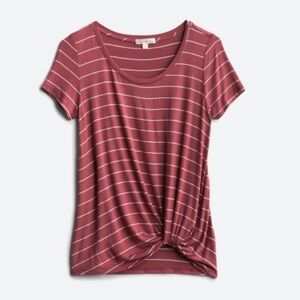 Stitch fix striped pink and white tshirt size 2x